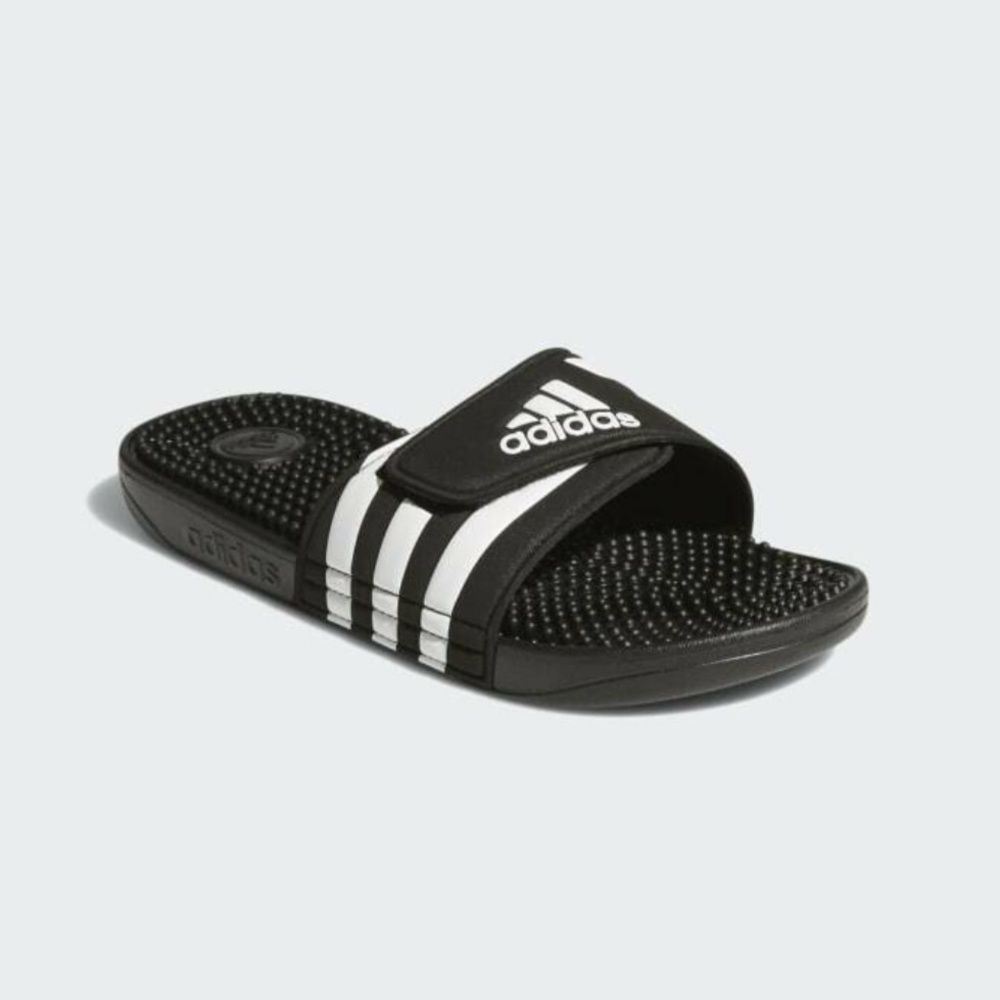 🆕 Adidas adissage black massage sandal shoe